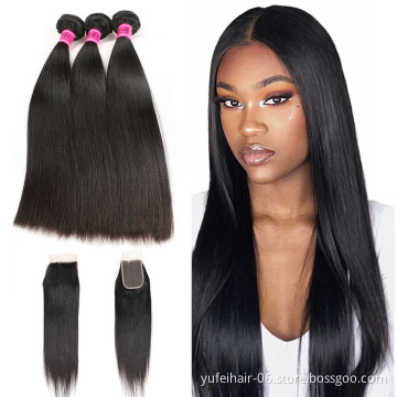 Peruvian Straight 4 Bundles Virgin Straight Hair Bundles Deal Cheap Human Hair Natural Black Hair China